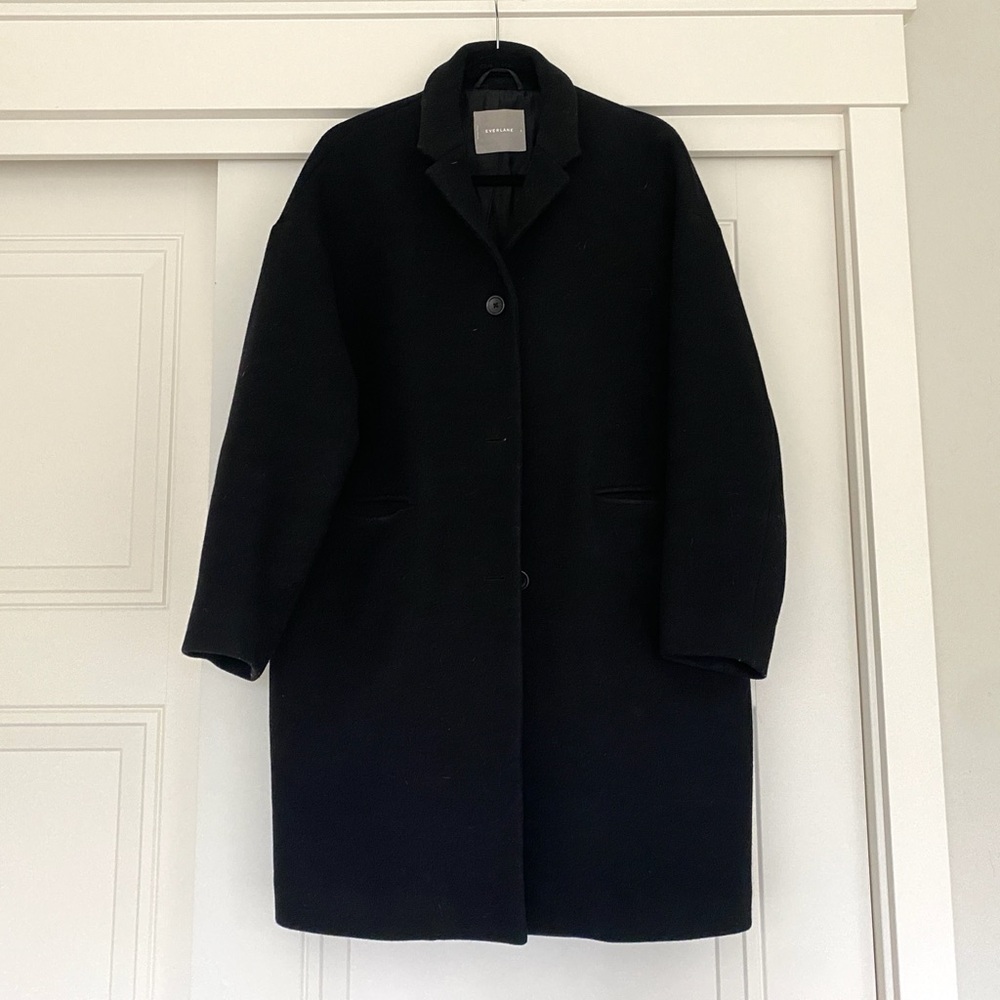 Everlane wool cocoon coat
